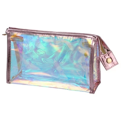 Прозрачная косметичка Unique Bargains, розовая