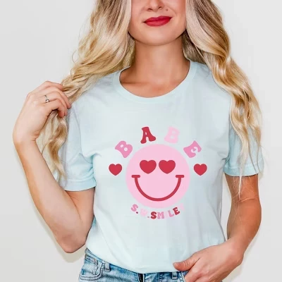 Женская футболка Simply Sage Market S.W.Smiley Babe, синяя