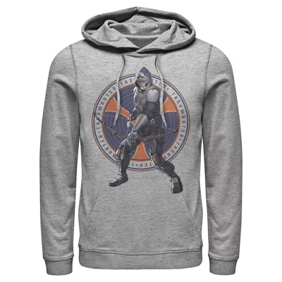 Мужское худи Marvel Taskmaster Arrow, серый меланж