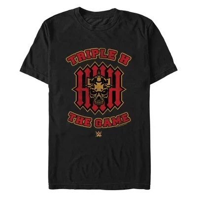 Мужская футболка с логотипом Triple H The Game, черная