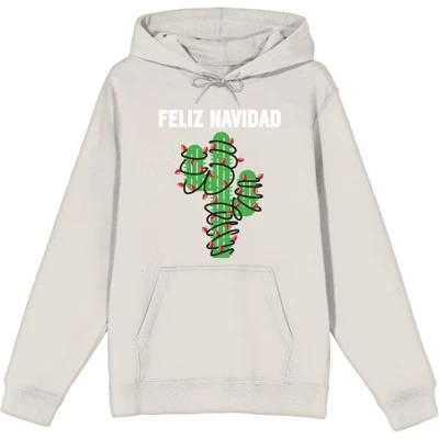 Унисекс худи Bioworld Feliz Navidad с кактусом, песочный