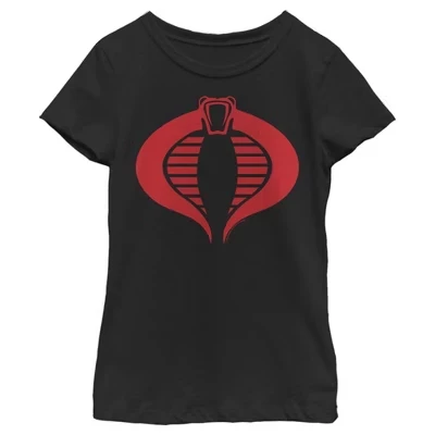 Женская футболка с логотипом GI Joe Cobra черного цвета