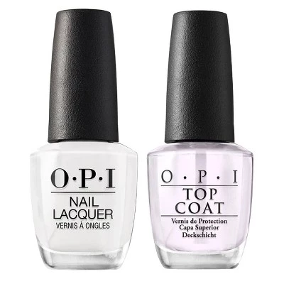Набор лака и топа OPI, 2 шт., Alpine Snow