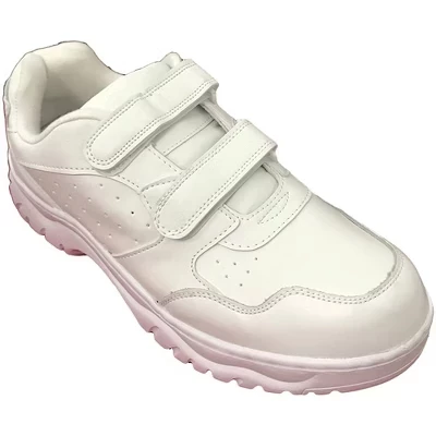Мужские кроссовки Comfort Walking Work Shoes на липучках белого цвета