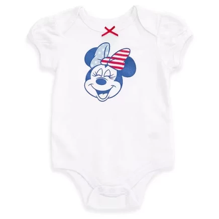 Боди для девочек Disney с Минни, белое