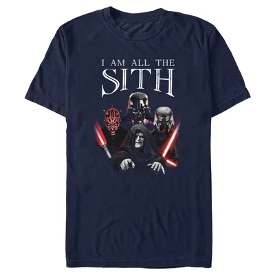 Мужская футболка STAR WARS Все ситхи, синяя