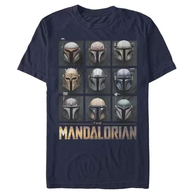 Мужская футболка The Mandalorian Helmet Box Up