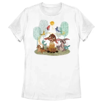 Женская футболка Wish Animal Friends белого цвета