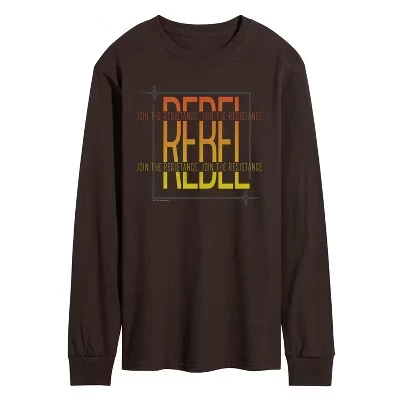 Men's -  - Rebel Resistance Long Sleeve Graphic T-Shirt brown