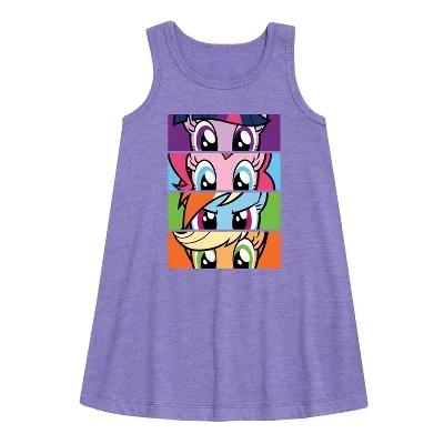 Платье для девочки My Little Pony Stacked Faces, фиолетовое
