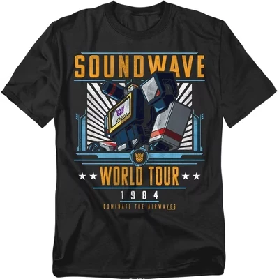 Мужская футболка Soundwave World Tour черного цвета