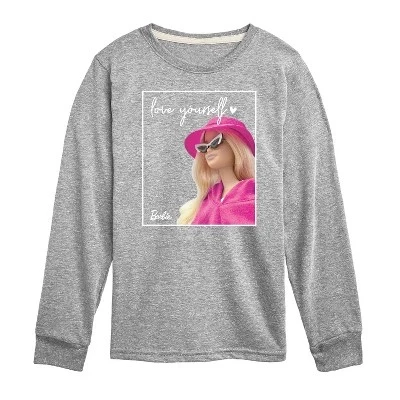 Футболка с длинным рукавом Love Yourself с графическим рисунком athletic heather