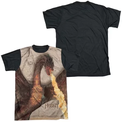 Мужская футболка The Hobbit Smaug Attack, белая