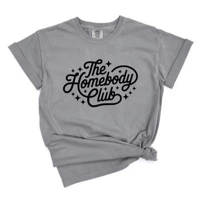 The Homebody Club Cursive Stars - Футболка с цветным рисунком для женской одежды