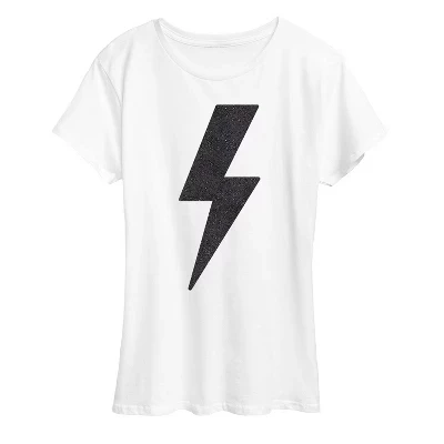 Женская футболка Instant Message Lightning Bolt, белая