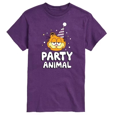 Мужская футболка с коротким рукавом и рисунком Party Animal фиолетового цвета