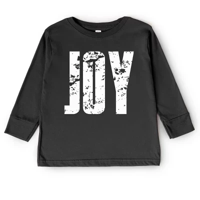 Футболка Joy Block Distressed - для малышей с длинным рукавом и рисунком, черная