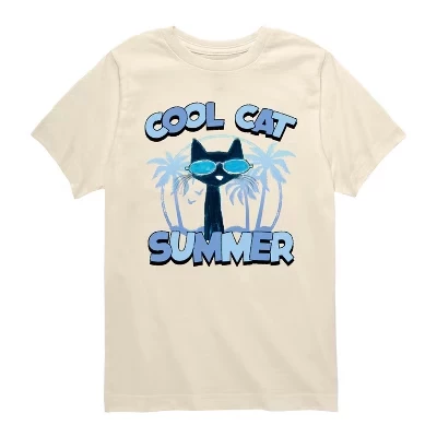 Кремовая футболка Cool Cat Summer Ptc с коротким рукавом и графическим рисунком