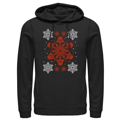 Мужское худи STAR WARS Darth Vader Snowflake, чёрное