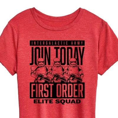 Women's -  - Join First Order Short Sleeve Graphic T-Shirt red