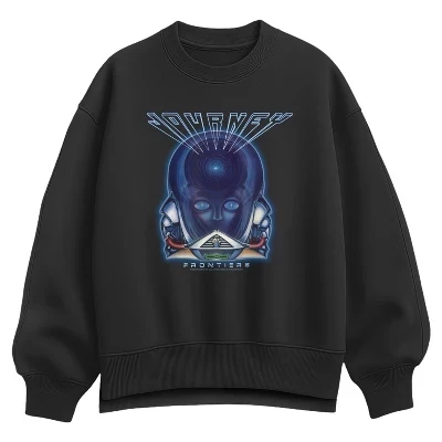 Женская толстовка Frontiers Oversize из флиса черного цвета