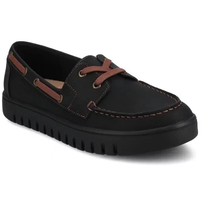 Женские мокасины Journee Marion Boat Shoe черного цвета