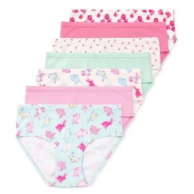 Трусы из органического хлопка Gracie Girls Разных цветов и размеров (7 упаковок) bunny bloom