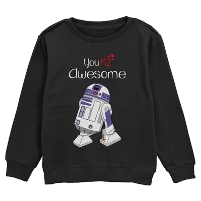 Толстовка Boy's : A New Hope Valentine's Day You R2 Awesome черный
