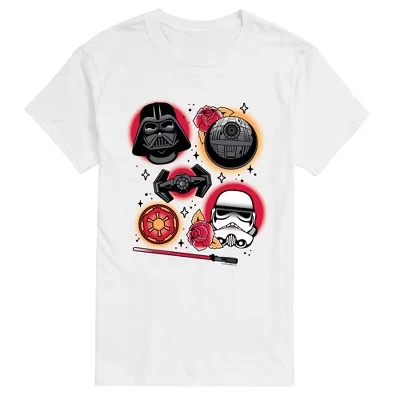 Мужская футболка Empire Tattoo Flash с коротким рукавом и графическим рисунком, белая
