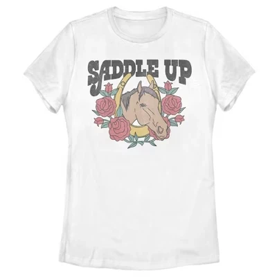 Женская футболка Lost Gods Seddle Up Horse белого цвета
