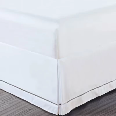 Юбка на кровать Luxury Hotel Hemstitch, 36 см, белая
