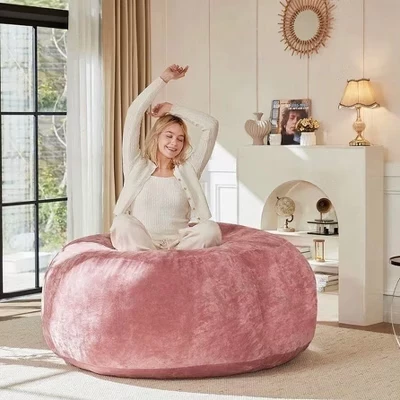 Кресло-мешок Bean Bag, гигантское кресло-мешок с наполнителем из пены с эффектом памяти, кресла-мешки Bean для взрослых со съемным чехлом для кофе в гостиной