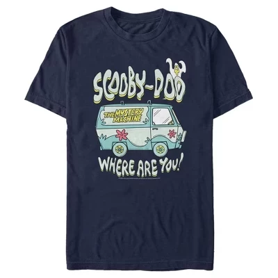 Мужская футболка Scooby-Doo «Машина тайн», синяя