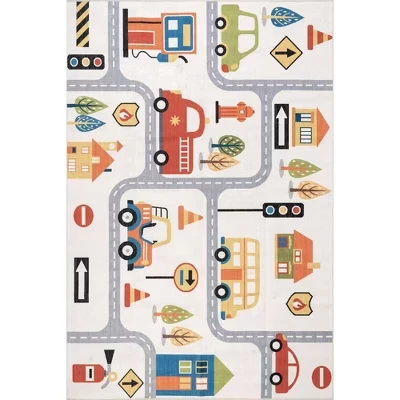 Ковер nuLOOM Lettie SplashGuard, разноцветный