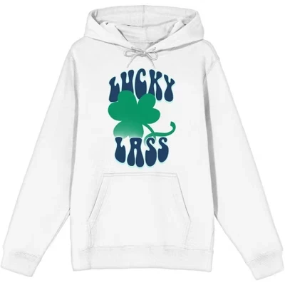 Худи Bioworld Lucky Lass с длинными рукавами, белое