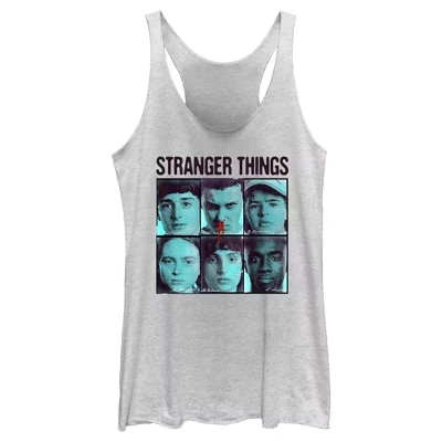 Женский топ Stranger Things с героями, белый