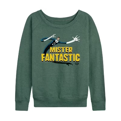 Женский лонгслив Fantastic Four Mister Fantastic, зеленый