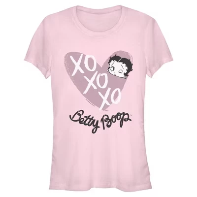 Женская футболка XOXOXO Heart Wink для юниоров