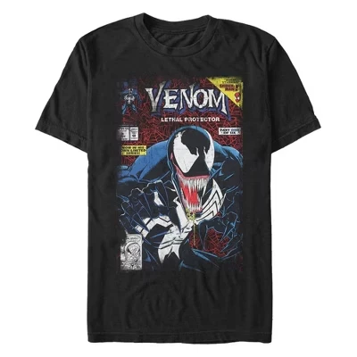 Мужская футболка Lethal Protector Venom черного цвета