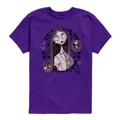 Футболка Sally Art Nouveau с коротким рукавом и рисунком фиолетового цвета