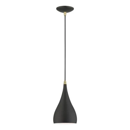 Подвес Livex Lighting Amador, черный и античная латунь