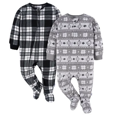 Детский спальный комбинезон Gerber 2 шт., серый