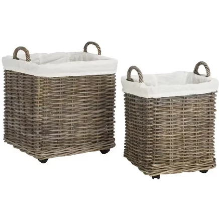 Корзины для белья Safavieh Amari HAC6000, 2 шт., натуральные