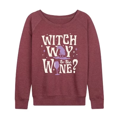 Женский лонгслив Instant Message Witch Way, бордовый