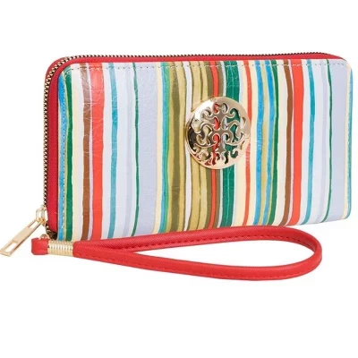 Женский кошелек-клатч Rebecca & Rifka Multi Stripe Print, мультиколор