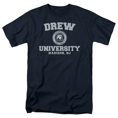 Мужская футболка с официальным логотипом Drew University Circle