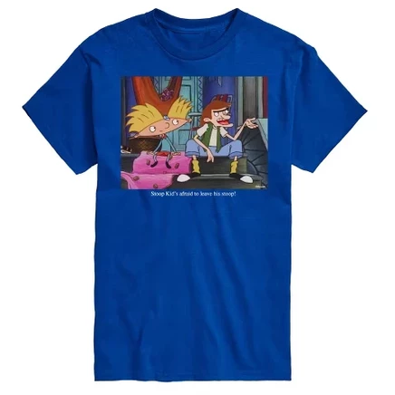 Мужская футболка Hey Arnold Stoop Kid, синяя