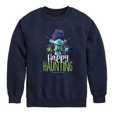 Толстовка для мальчиков Trolls Happy Haunting, синяя