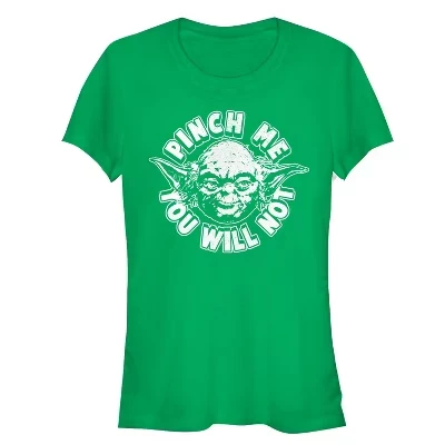 Женская футболка STAR WARS Yoda, зеленая
