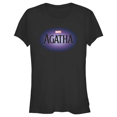 Футболка с фиолетовым логотипом Junior's : Agatha All Along черная